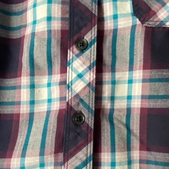 Eddie Bauer classic fit ladies button down plaid long sleeve shirt size S - Picture 3 of 10